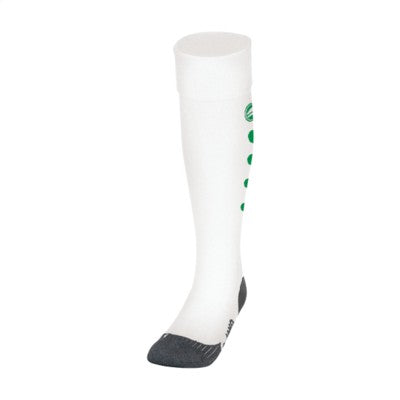 Branded Promotional JAKO ROMA SPORTS SOCKS in White & Green Socks From Concept Incentives.