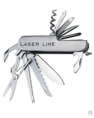 Branded Promotional POCKET KNIFE MULTI TOOL in Silver Metal Knife From Concept Incentives.