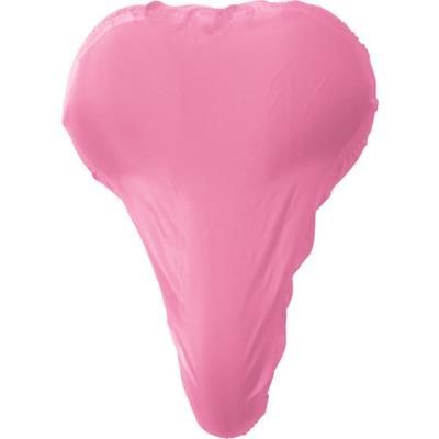 Branded Promotional BICYCLE SEAT COVER in Pink Bicycle Seat Cover From Concept Incentives.