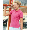 Branded Promotional FRUIT OF THE LOOM LADIES FIT POLO SHIRT Polo Shirt From Concept Incentives.