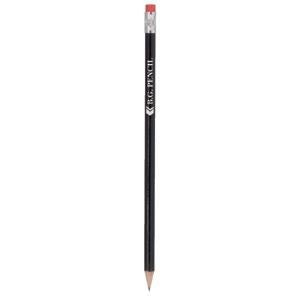 Branded Promotional BG WOOD PENCIL in Black Pencil From Concept Incentives.