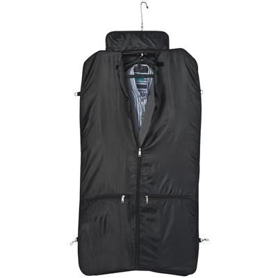 Branded Promotional LARGE STURDY POLYESTER SUIT CARRIER in Black Garment Suit Carrier From Concept Incentives.