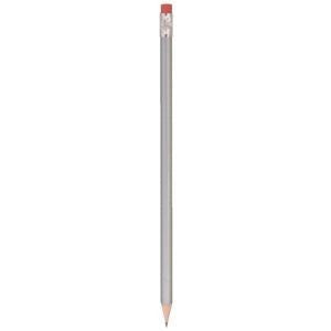 Branded Promotional BG WOOD PENCIL in Silver Pencil From Concept Incentives.