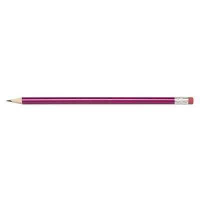 Branded Promotional BG WOOD PENCIL in Magenta Pencil From Concept Incentives.