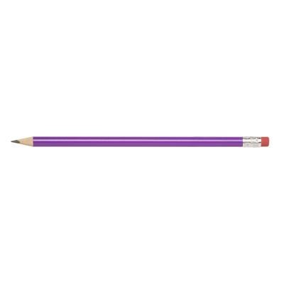 Branded Promotional BG WOOD PENCIL in Purple Pencil From Concept Incentives.