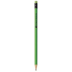 Branded Promotional FUNKY NEON FLUORESCENT WOOD PENCIL in Green Pencil From Concept Incentives.