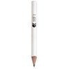 Branded Promotional HF1 HALF SIZE WOOD CUT END PENCIL in White Pencil From Concept Incentives.