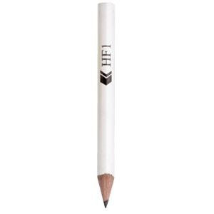 Branded Promotional HF1 HALF SIZE WOOD CUT END PENCIL in White Pencil From Concept Incentives.