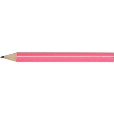 Branded Promotional HF1 HALF SIZE CUT END WOOD PENCIL in Pink Pencil From Concept Incentives.