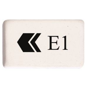 Branded Promotional BG E1 ERASER Pencil Eraser From Concept Incentives.