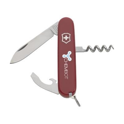 Branded Promotional VICTORINOX WAITERS KNIFE in Red Knife From Concept Incentives.