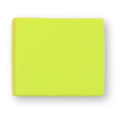 Branded Promotional TPR E4 SOLID ERASER in Yellow Pencil Eraser From Concept Incentives.