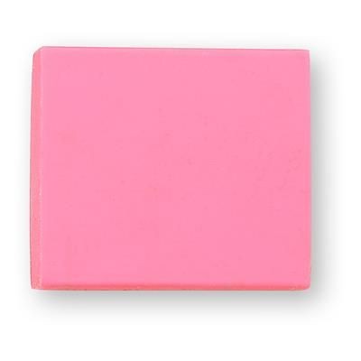 Branded Promotional TPR E4 SOLID ERASER in Pink Pencil Eraser From Concept Incentives.