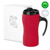 Branded Promotional COLORISSIMO THERMAL MUG WITH HANDLE in Red from Concept Incentives