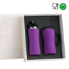 Branded Promotional COLORISSIMO WATER BOTTLE AND THERMAL MUG WITH HANDLE SET in Purple from Concept Incentives