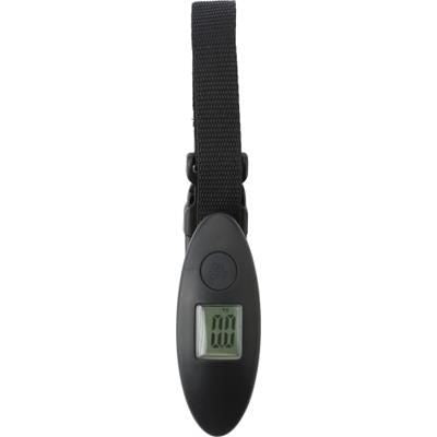 Branded Promotional DIGITAL LUGGAGE SCALES in Black Scales From Concept Incentives.