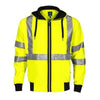 Branded Promotional HOODED HOODY HIGH VISIBILITY REFLECTIVE TOP Jacket From Concept Incentives.