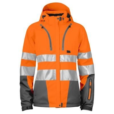 Branded Promotional LADIES HI-VIS JACKET in Functional Softshell Material Jacket From Concept Incentives.