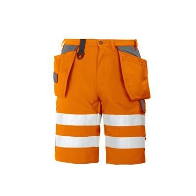 Branded Promotional PROJOB HIGH VISIBILITY REFLECTIVE WORK SAFETY SHORTS Shorts From Concept Incentives.