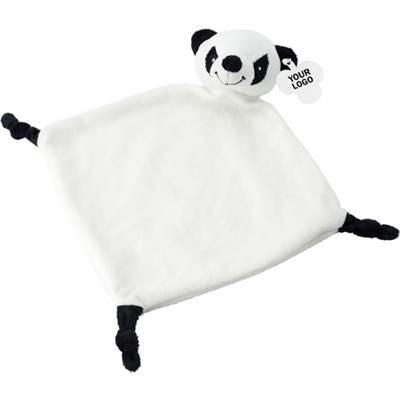 Branded Promotional PLUSH CLOTH in Black & White Soft Toy From Concept Incentives.