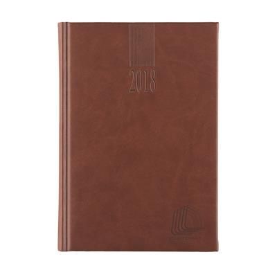 Branded Promotional EUROPOINT SABANA 6 LANGUAGES in Brown Diary Wallet From Concept Incentives.