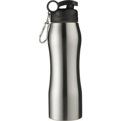 Branded Promotional ALUMINIUM METAL SPORTS DRINK BOTTLE in In Silver Sports Drink Bottle From Concept Incentives.