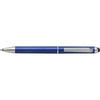 Branded Promotional PLASTIC TWIST ACTION BALL PEN & TOUCH SCREEN STYLUS in Blue Pen From Concept Incentives.