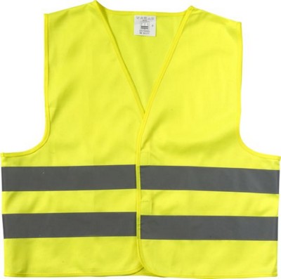Branded Promotional CHILDRENS HIGH VISIBILITY PROMOTIONAL SAFETY JACKET in Yellow Jacket From Concept Incentives.