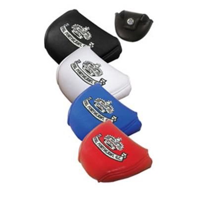 Branded Promotional LEATHERETTE MALLETT PUTTER COVER Golf Club Cover From Concept Incentives.