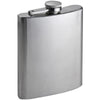 Branded Promotional SILVER STAINLESS STEEL METAL HIP FLASK Hip Flask From Concept Incentives.