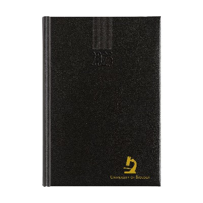 Branded Promotional EUROPOINT BALACRON 6 LANGUAGES DIARY in Black from Concept Incentives