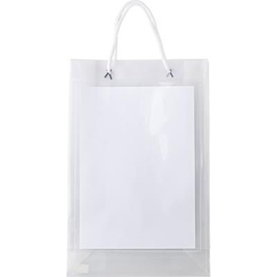 Branded Promotional POLYPROPYLENE PROMOTIONAL EXHIBITION BAG in Translucent Clear Bag From Concept Incentives.