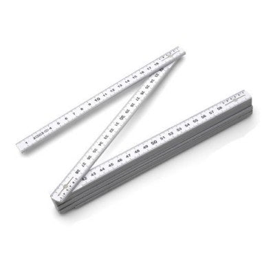 Branded Promotional PLASTIC FOLDING RULER in White Ruler From Concept Incentives.