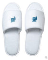 Branded Promotional FLIP FLOPS SLIPPERS in White Slippers From Concept Incentives.