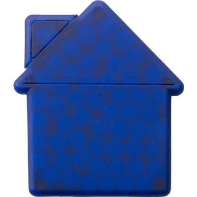 Branded Promotional HOUSE SHAPE MINTS CARD in Cobalt Blue Mints From Concept Incentives.