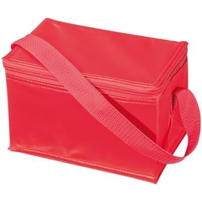 Branded Promotional 6 CAN MINI COOL BAG in Red Cool Bag From Concept Incentives.
