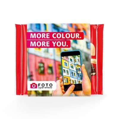 Branded Promotional CHOCOLATE RITTER SPORTS 100G with Promotional Banderole Chocolate From Concept Incentives.