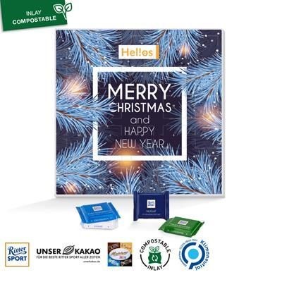 Branded Promotional SQUARE ADVENT CALENDAR Calendar From Concept Incentives.