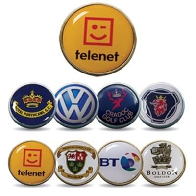 Branded Promotional ELITE DOMED FLAT GOLF MARKER Golf Marker From Concept Incentives.