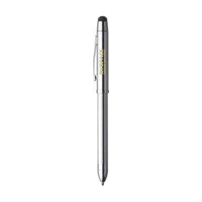 Branded Promotional CROSS TECH 3+ MULTIFUNCTION PEN in Silver Pen From Concept Incentives.