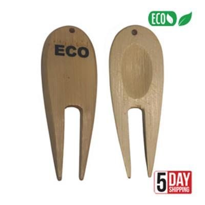 Branded Promotional BAMBOO FORK Golf Pitch Fork From Concept Incentives.