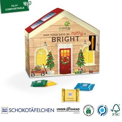 Branded Promotional ADVENT CALENDAR HOUSE Calendar From Concept Incentives.