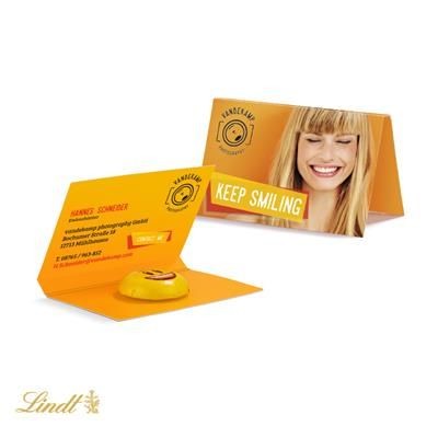 Branded Promotional PROMOTION BUSINESS CARD FORMAT LINDT HELLO MINI EMOTI Chocolate From Concept Incentives.