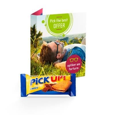 Branded Promotional PROMOTION CARD MIDI PICK UP MINI CHOCO Chocolate From Concept Incentives.