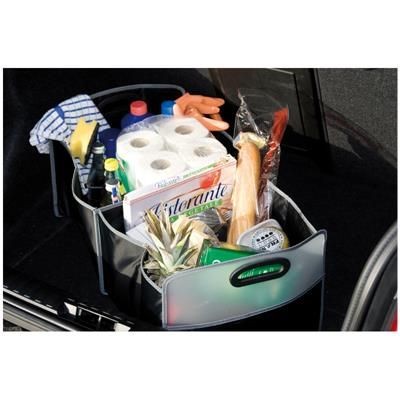 Branded Promotional UNIVERSAL NYLON SHOPPER TOTE BAG in Black Bag From Concept Incentives.