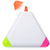 Branded Promotional TRISTAR TRIANGULAR SHAPE HIGHLIGHTER Highlighter Set From Concept Incentives.