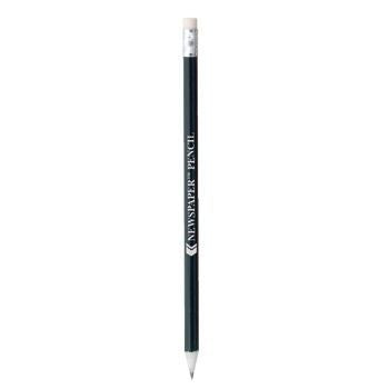 Branded Promotional ECO FRIENDLY NEWSPAPER PENCIL in Black Pencil From Concept Incentives.