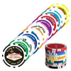 Branded Promotional 8 STRIPE POKER CHIP GOLF MARKER Golf Marker From Concept Incentives.