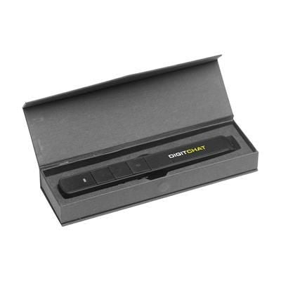 Branded Promotional CORDLESS PRESENTER POINTER in Black Pen From Concept Incentives.