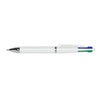 Branded Promotional QUATRO 4 COLOUR RETRACTABLE PLASTIC BALL PEN Pen From Concept Incentives.